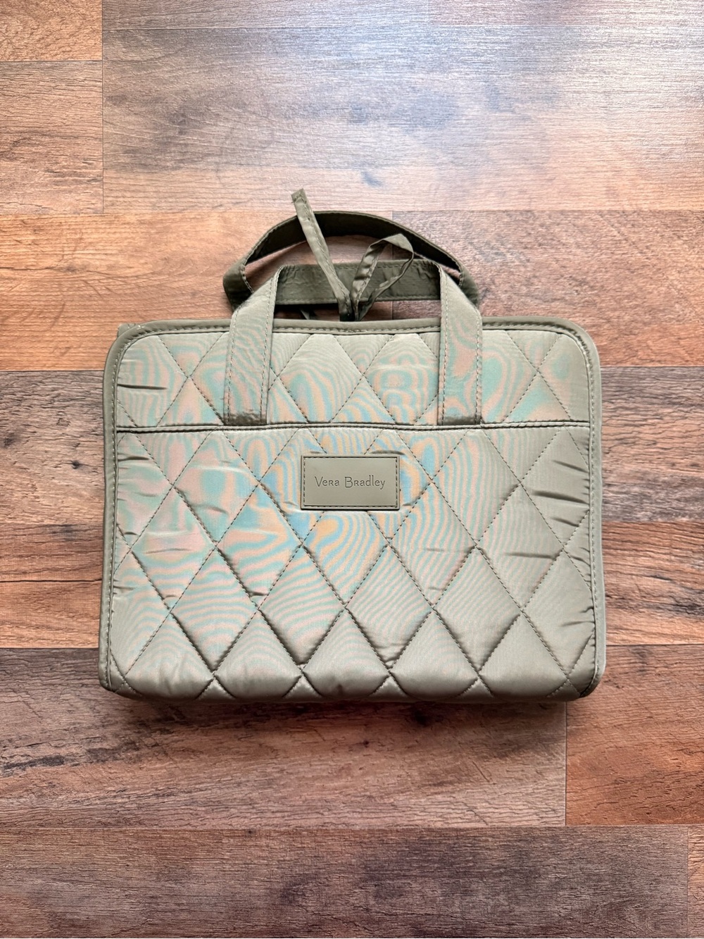 Vera Bradley Quilted Olive Green Travel Organizer